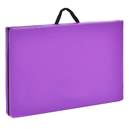 Minkštas grindų kilimėlis, gimnastikos kilimėlis, jogos kilimėlis, sulankstomas gimnastikos kilimėlis, 180x60x4cm - violetinis