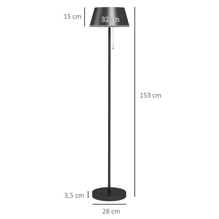 Saulės energija varomas toršeras, lauko toršeras, įkraunamas USB LED saulės šviestuvas, IP44 vandeniui atsparus toršeras, pritemdomas šiltai baltas, patraukiamas grandinėlės jungiklis