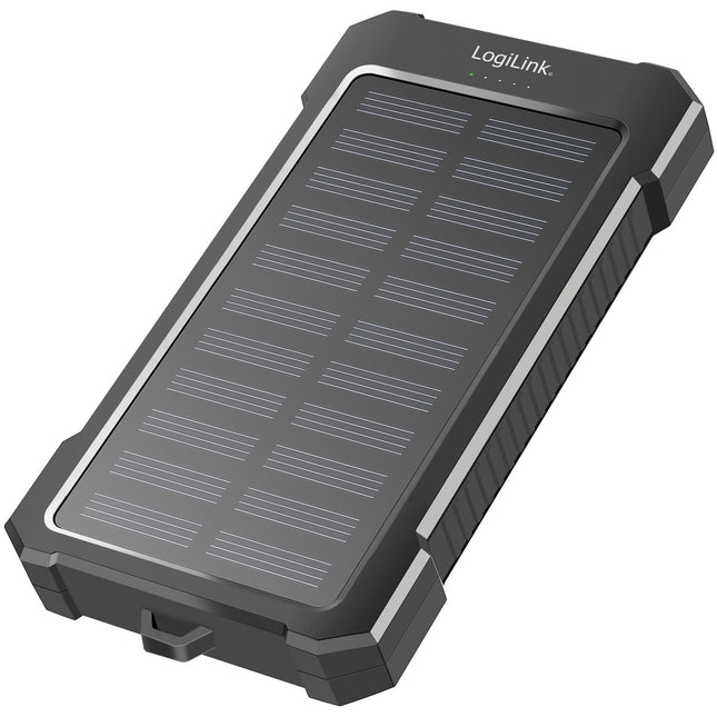 Solar Powerbank 10,000mAh 2xUSB-A + USB-C in/out 12W