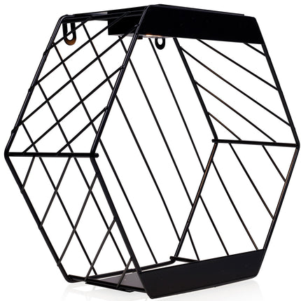 Solar-powered LED wall lamp with shelf for potted plants