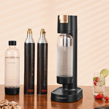 Sparkling Water Maker Starter Kit, 2x1L Bottles, 60L Compatible