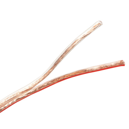 Speaker cable 2x0.75 100m Transparent
