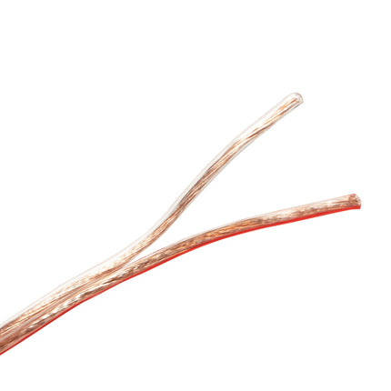 Speaker cable 2x2.5 25m Transparent