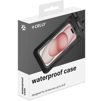Splashbag Waterproof bag IP68 max 6.9" Black