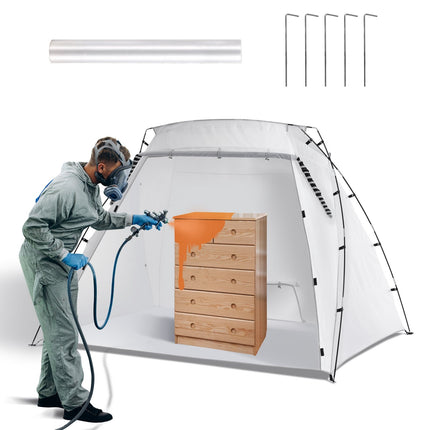 Spray Paint Tent 2.3x1.6x1.6m, Floor, Mesh Screen