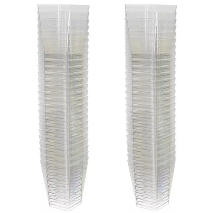 Kvadratiniai puodeliai - 50 vnt. 120 ml Ruhha 21164