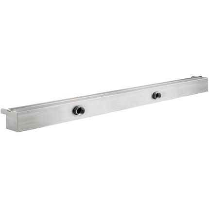 Stainless Steel Pool Waterfall Fountain, 35.4 in, LED