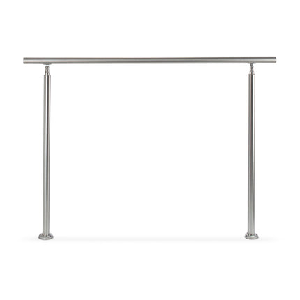 Nerūdijančio plieno laiptų turėklai 1,5 m / 2 stulpai / 0 skersiniai