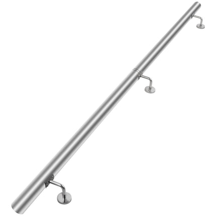 Stair Handrail 6ft, 304 Stainless Steel, 200lb