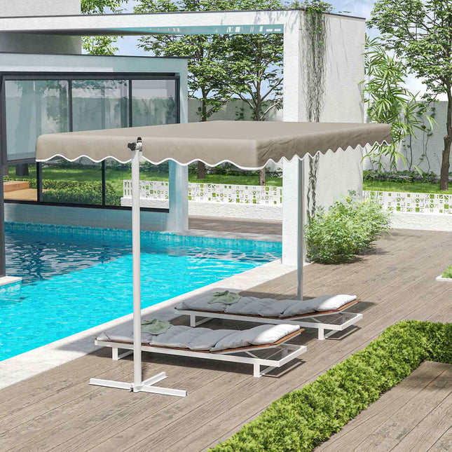 Garden awning 4.02x2.27m, Rotating roof, Sun protection