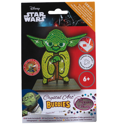Žvaigždžių karų piešinių rinkinys su kristalais, Yoda