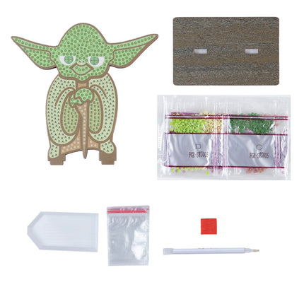 Žvaigždžių karų piešinių rinkinys su kristalais, Yoda