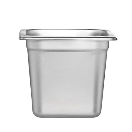 Steam Table Pans, 6-Pack 1/6 Size, 6-Inch Deep, Stainless Steel