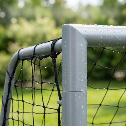 Steel Football Goal 300 x 200 cm with Tear-Resistant PE Net, Grey
