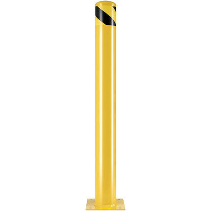 Steel Safety Bollard Post, 42 In x 4.5 In, 2 Pack