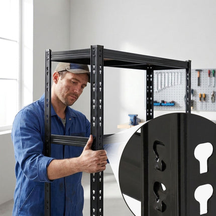 Steel Tire Rack, 3-Shelf Adjustable Garage Storage