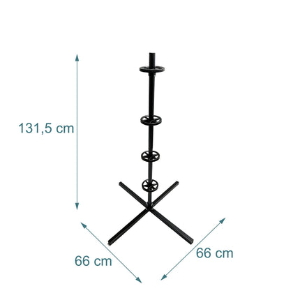 Plieninis padangų stovas 4 padangoms, 285 mm, 120 kg talpa