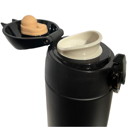 Steel thermos mug 0.5L matt black