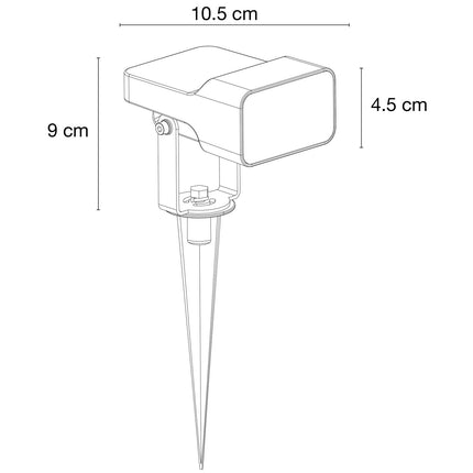 Stella Markspot wide beam 115° 6W 560lm Grey