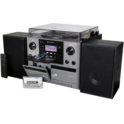 Stereo music center MCD5600 with DAB+/FM radio, CD/MP3, turntable, double cassette, USB, Bluetooth