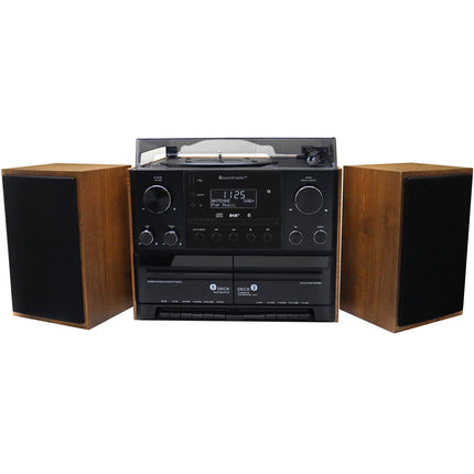 Stereo music center MCD5600 with DAB+/FM radio, CD/MP3, turntable, double cassette, USB, Bluetooth