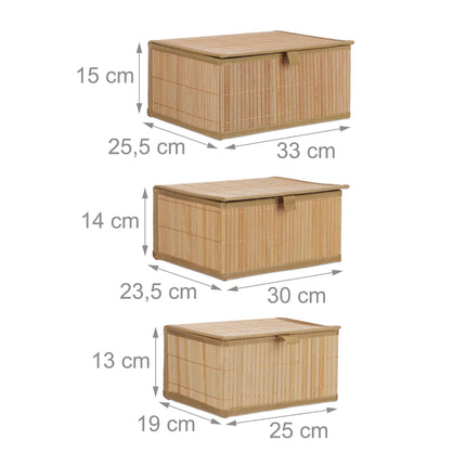 Sandėliavimo krepšeliai - 3 vnt. rinkinys