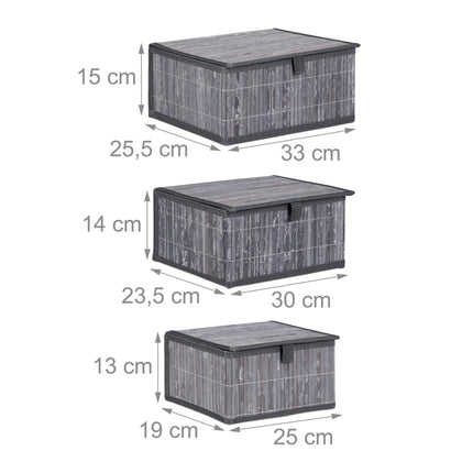 Sandėliavimo krepšeliai - 3 vnt. rinkinys
