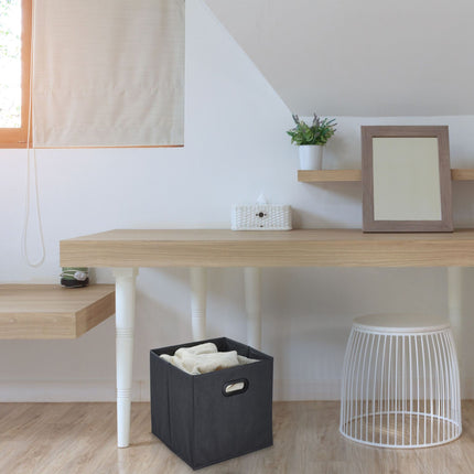 Antracito spalvos daiktadėžių rinkinys, 4 vnt.