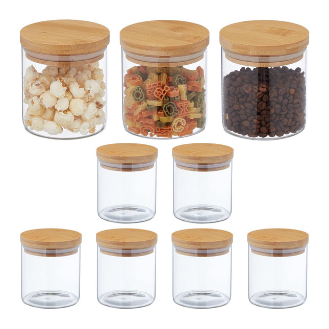 Laikymo indeliai po 500 ml, rinkiniuose po 9