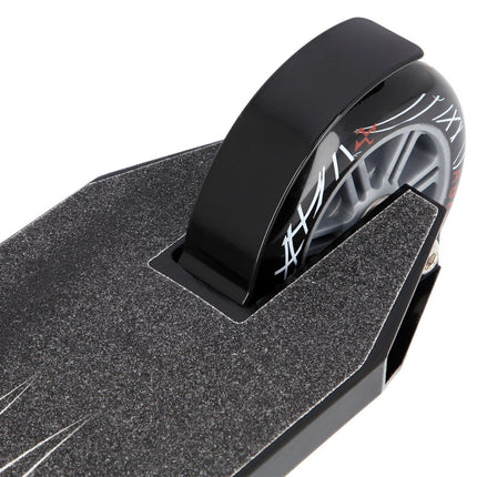 Stunt Scooter with Aluminium Deck and Rear Foot Brake, Black-Red, Max 100 kg