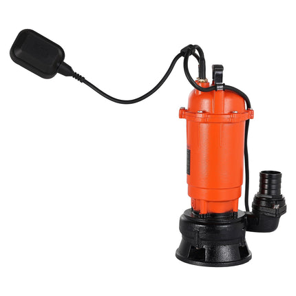 Submersible Trash Pump 1500W, Float Switch, 18 m Lift