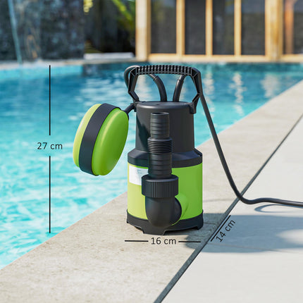 Panardinamas vandens siurblys su plūdiniu jungikliu, 400 W, 9000 l/h