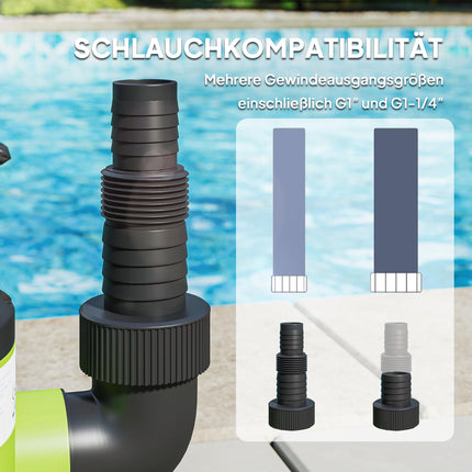 Panardinamas vandens siurblys su plūdiniu jungikliu, 400 W, 9000 l/h