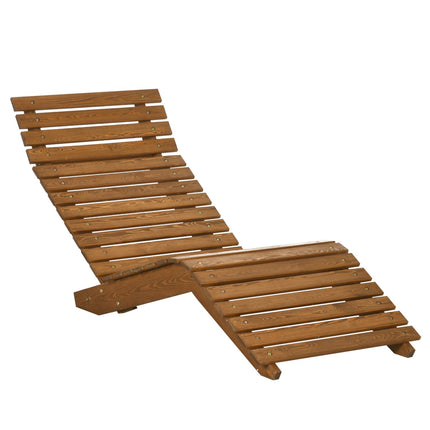 Saulės gultas, Dengiamas krėslas, Sodo gultas, Poilsio gultas baseinui, Balkonas, Iki 120 Kg, Tvirta mediena, Tikmedis, 66 X 170 X 77 Cm