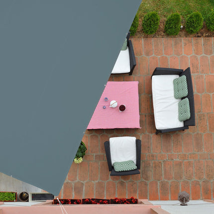 Saulės burė stačiakampė pilka