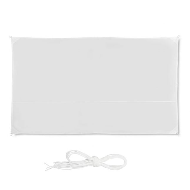 Saulės burė stačiakampė balta