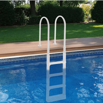 Swimming Pool Ladder, 4-Step Double Handrails, 300 lb