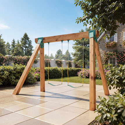 Swing Set Brackets, Heavy-Duty A-Frame Kit, 2 Seats, 4 Hangers