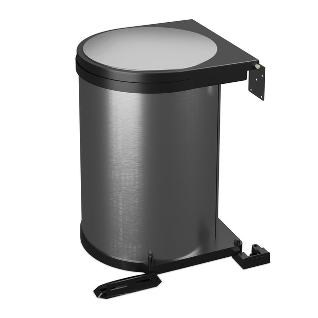 Pasukama įmontuota šiukšliadėžė, 12 l, automatinis dangtis