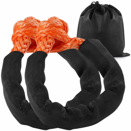 Synthetic Soft Shackle Recovery Rope Set, 20T, 2-Pack