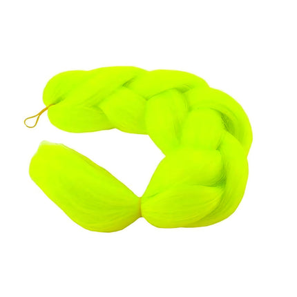 Synthetic hair braids - neon