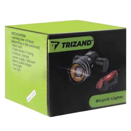 T6 USB dviračio žibintas + galinis žibintas