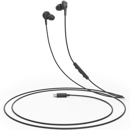 TAE5008BK In-ear headphones with microphone and remote control. USB-C connector. Black.