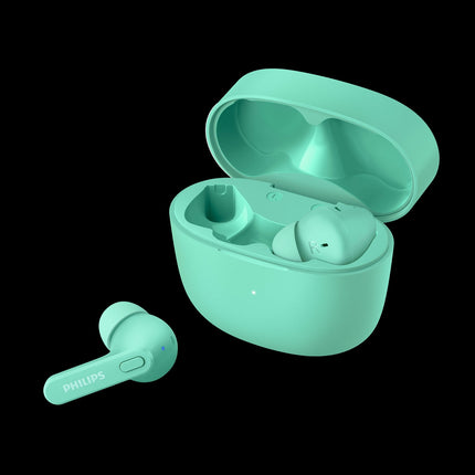 TAT2206GR True Wireless Headphones, IPX4 class (splash and sweat resistant) 6+18 hours playtime. Gray.