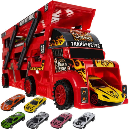 TIR sunkvežimio rinkinys su 6 automobiliais 22515