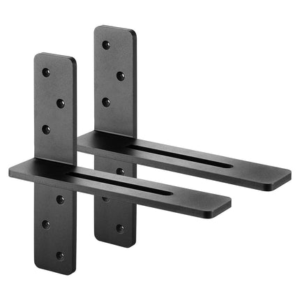 T-Shaped Floating Shelf Brackets, 12 in, 2 Pack, 200 lb