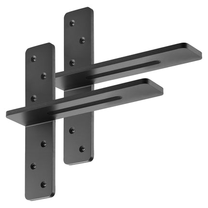 T-Shaped Floating Shelf Brackets, 12 in, 2 Pack, 200 lb