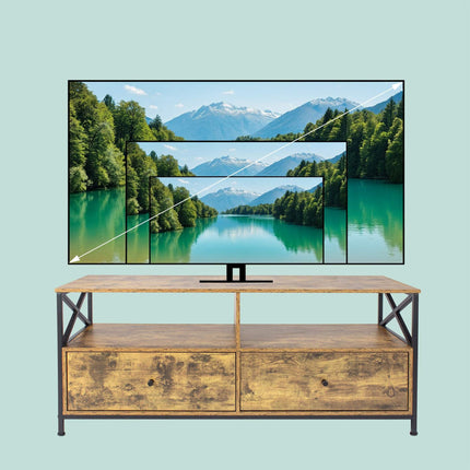 TV spintelė su stalčiais televizoriams iki 55 colių