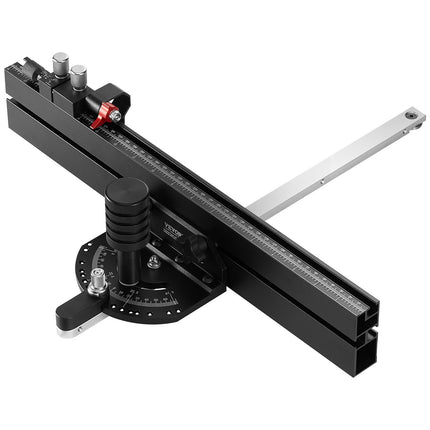 Table Saw Miter Gauge, 19 x 9.5 mm, 15 Angle Stops