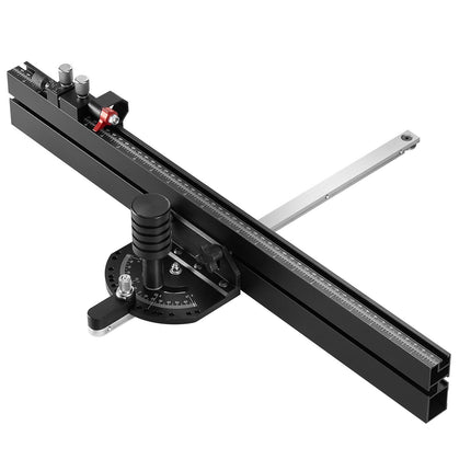 Table Saw Miter Gauge, 3/4 x 3/8 in Slot, 15 Stops